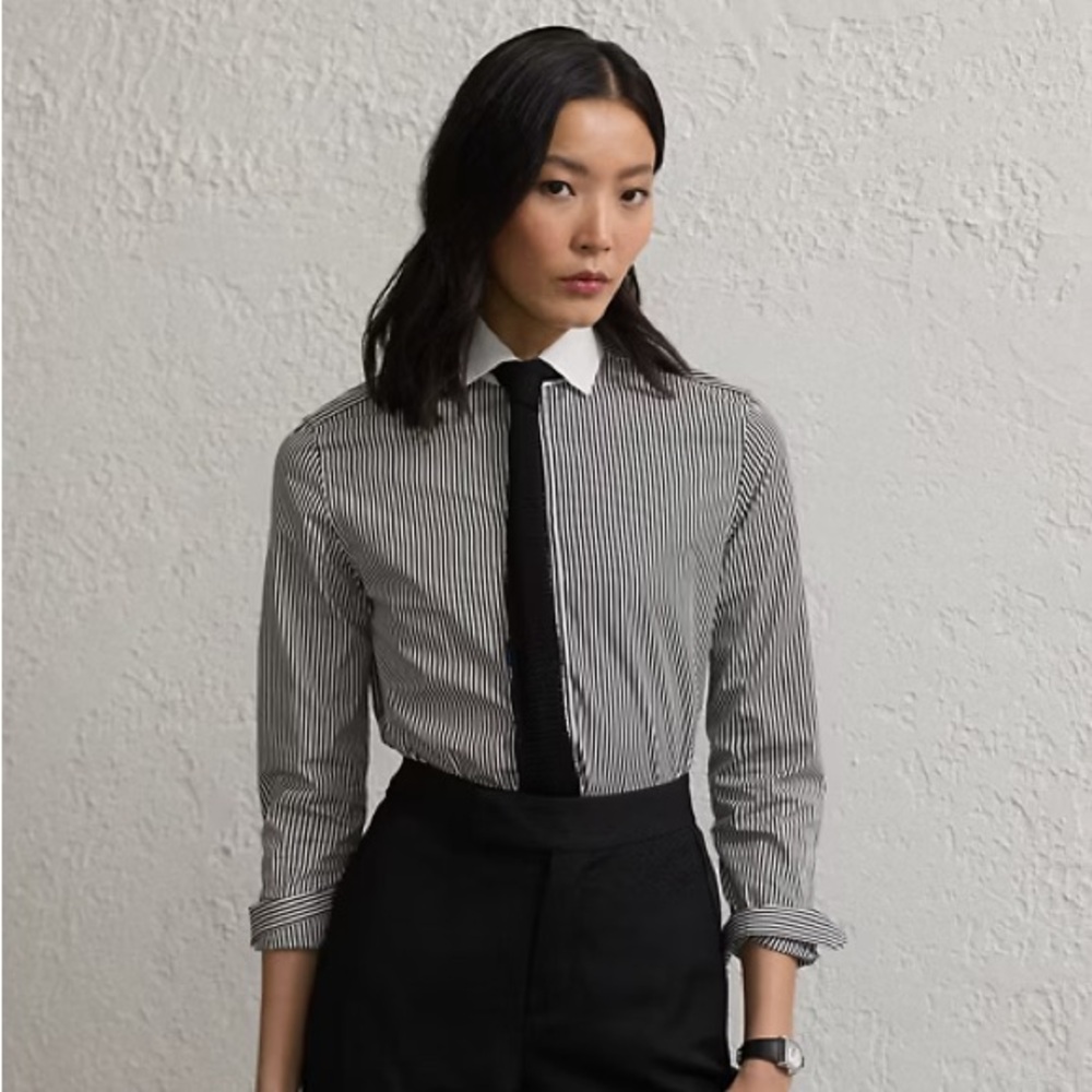 Lauren Ralph Lauren button down striped women’s shirt